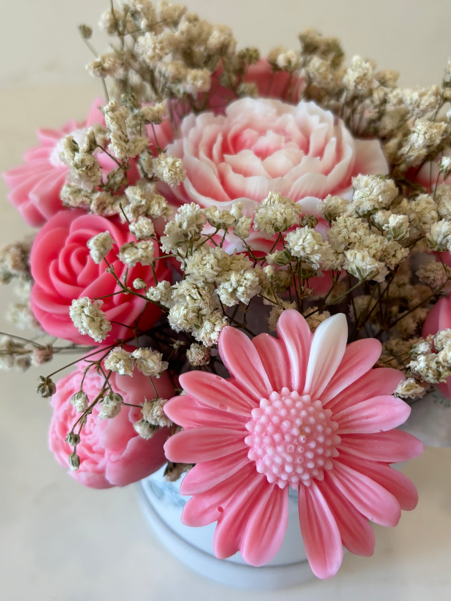 Wax flower bouquet