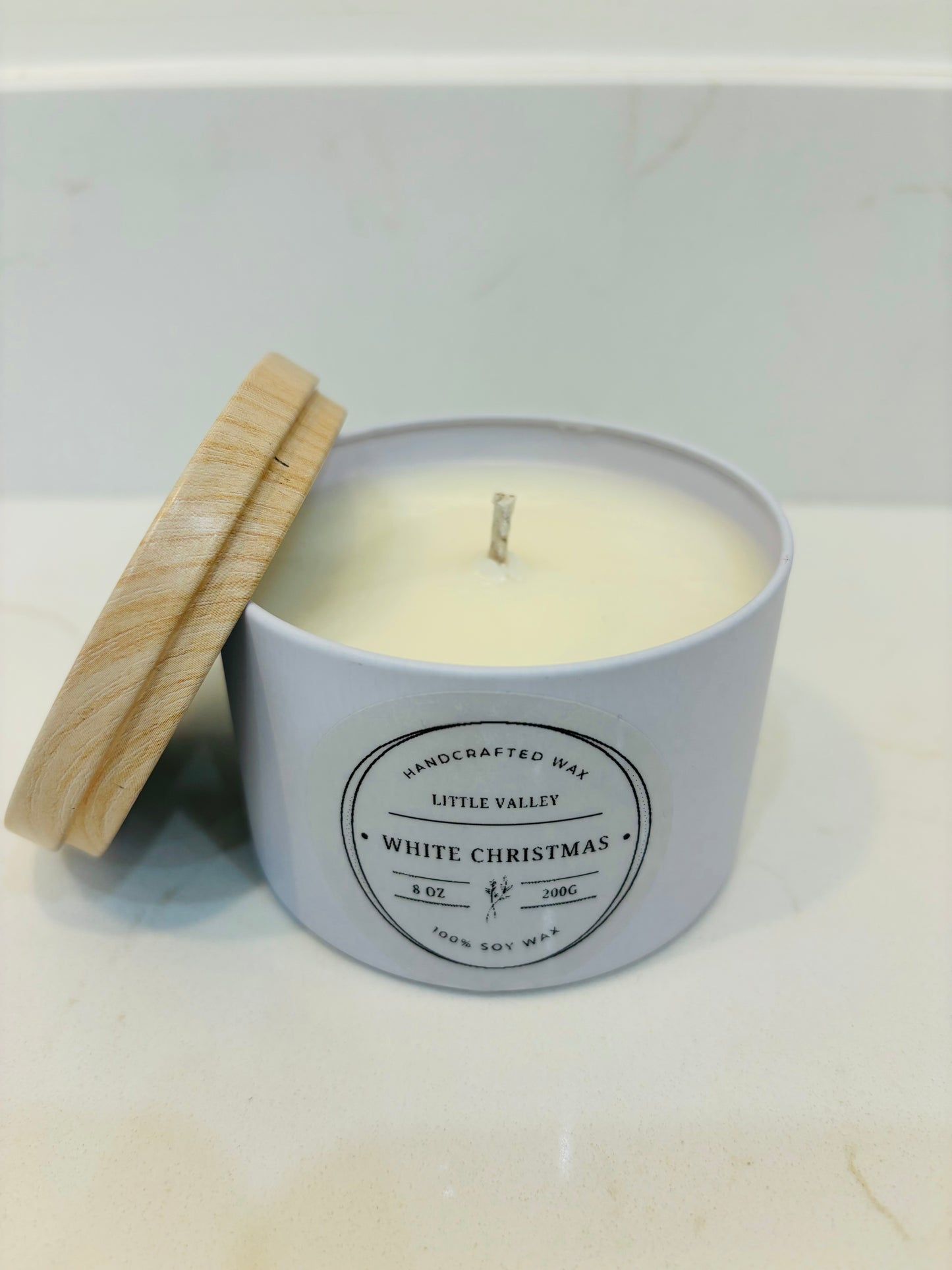 White Christmas 200g Candle